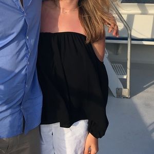 Shinestar Black Off the Shoulder Blouse Size M